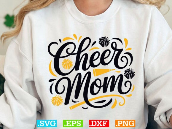 Download Cheer Mom Shirt SVG, Cheerleading Mom - Premium Bundle