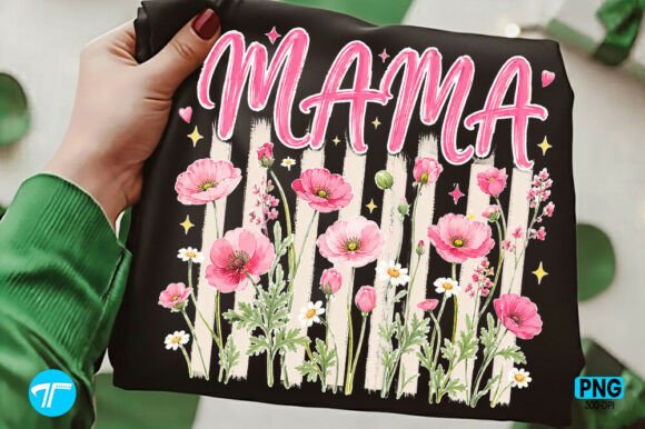 Download Striped Floral Mama Png Trendy Mom Shirt - Mom shirt Collection